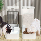 Pet Supplie with Feeder Water Dispenser 3.8L Gravity