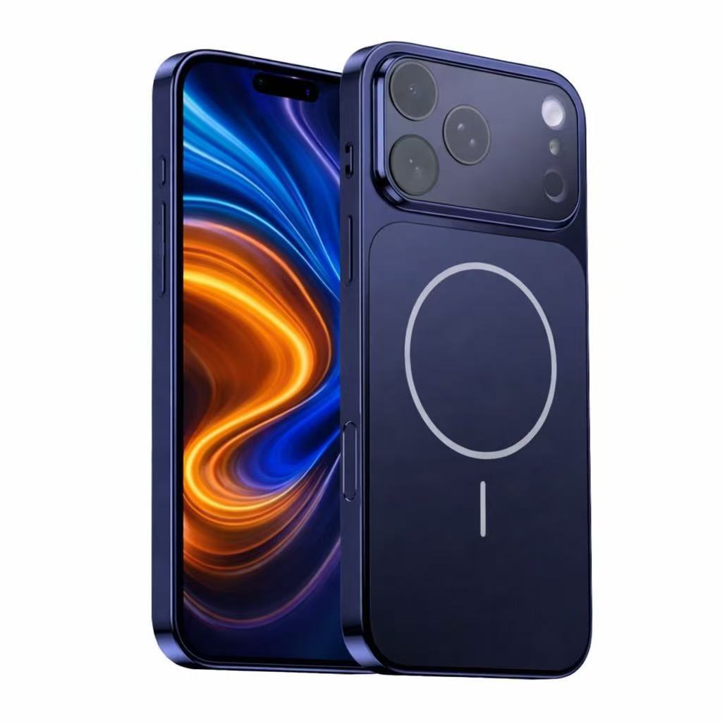 Phone Case All-Inclusive Lens Magnetic iPhone Pro Max - Dark Blue, IPhone 17 Pro option