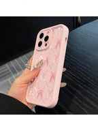 Phone Case Cute Bow Design Silicone iPhone Non-Slip with Wireless - product gallery image 5