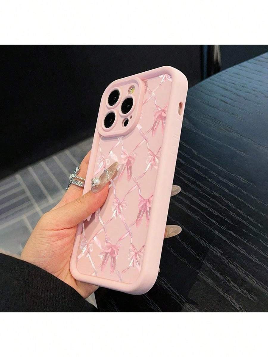 Phone Case Cute Bow Design Silicone iPhone Non-Slip with Wireless - product gallery image 5