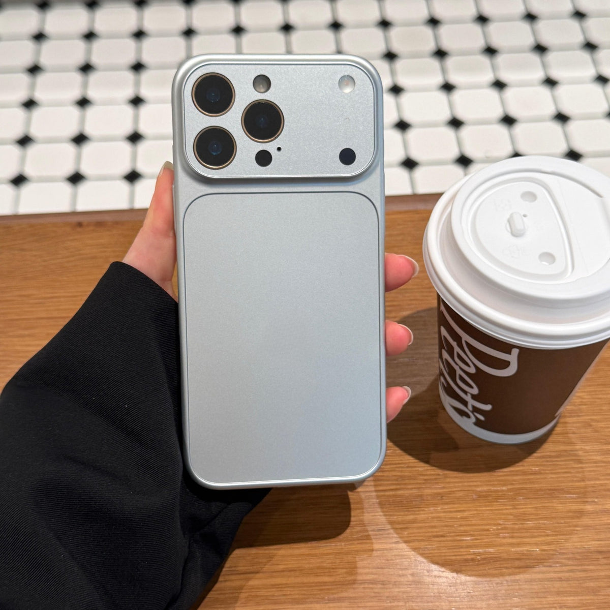 Phone Case Glass Large Camera Window iPhone with Wireless - Silvery, IPhone 17 option