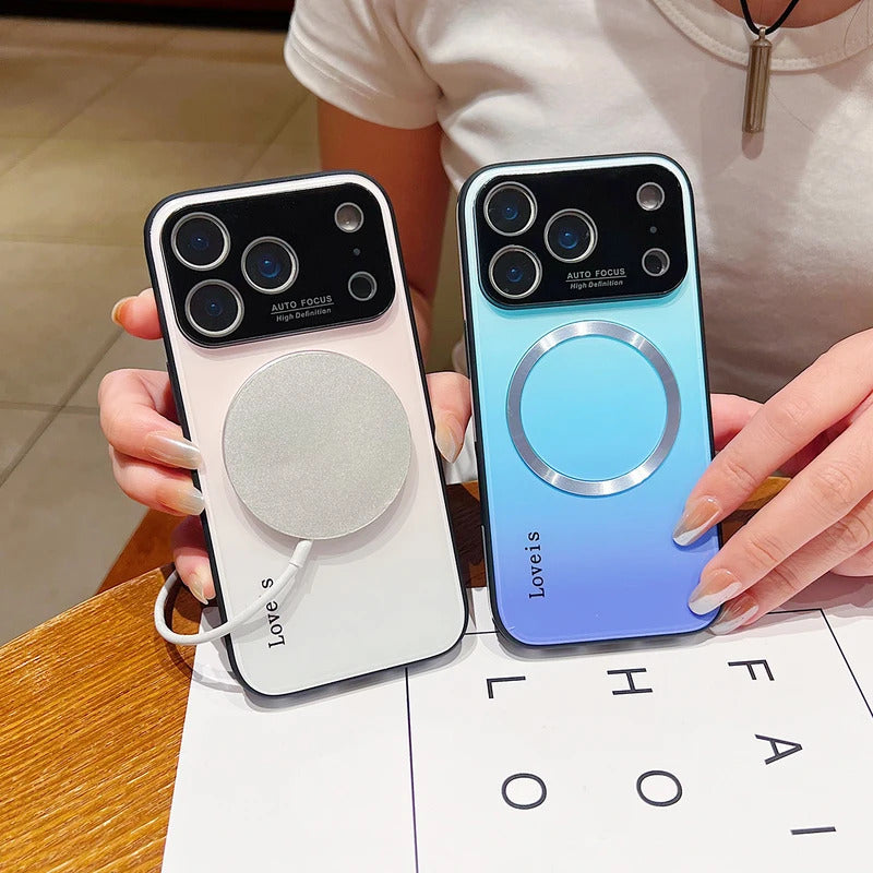 Phone Case Gradient Magnetic Glass iPhone Pro Max with Wireless - product gallery image 2
