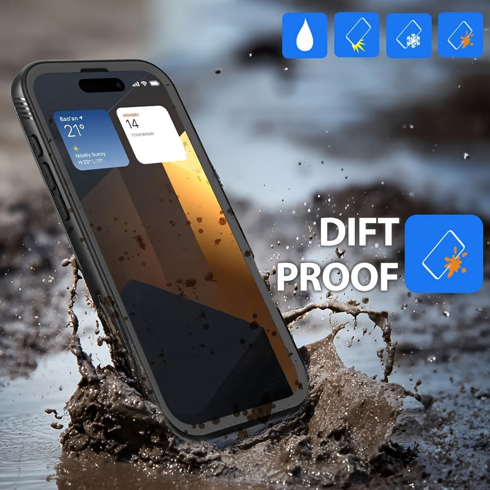 Phone Case Heavy Duty Waterproof iPhone Full Body with Glass - product gallery image 2