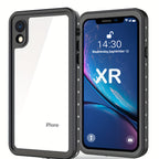 Phone Case IP68 Waterproof Full Body iPhone XR with Wireless - Black, iPhone XR option