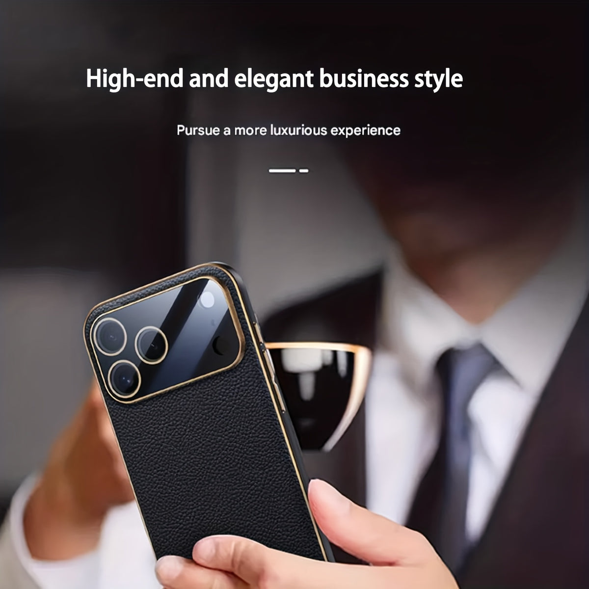 Phone Case Light Luxury Business iPhone Pro Max with Wireless - product gallery image 3