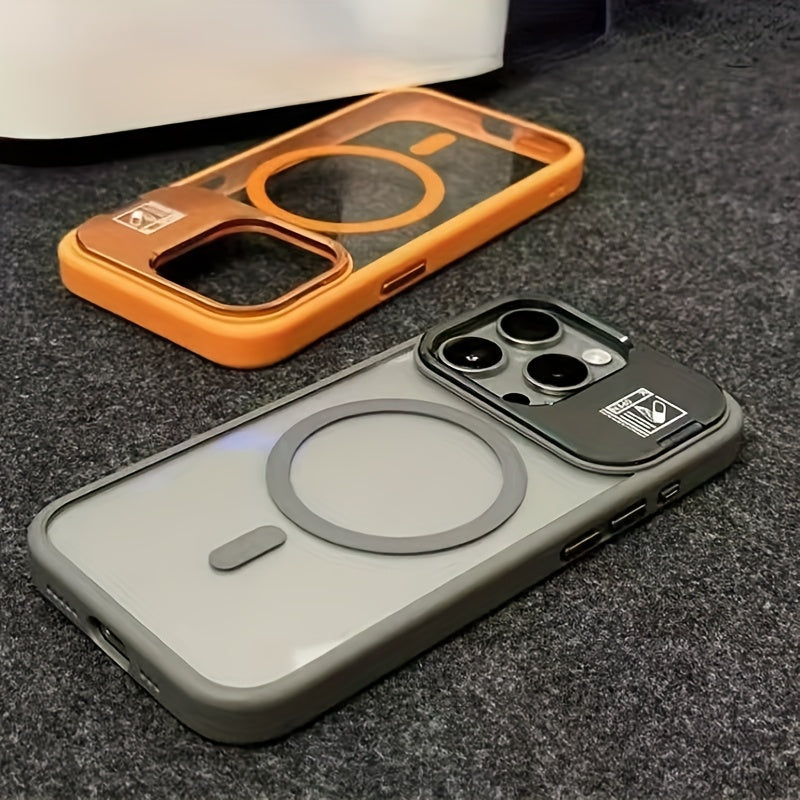 Phone Case Magnetic Foldable Invisible Bracket iPhone with Wireless - product gallery image 3