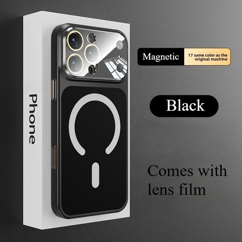 Phone Case Magnetic Glass iPhone Pro Max Full with Wireless - Black, iPhone 15 Pro option