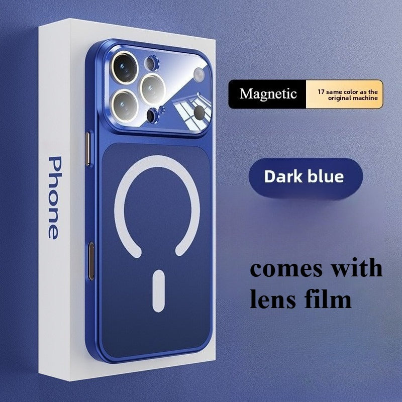Phone Case Magnetic Glass iPhone Pro Max Full with Wireless - Blue, IPhone 16 option