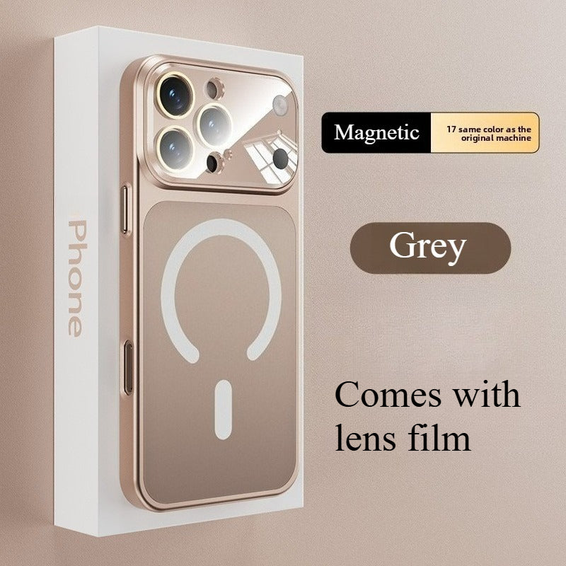 Phone Case Magnetic Glass iPhone Pro Max Full with Wireless - Grey, iPhone 15 option