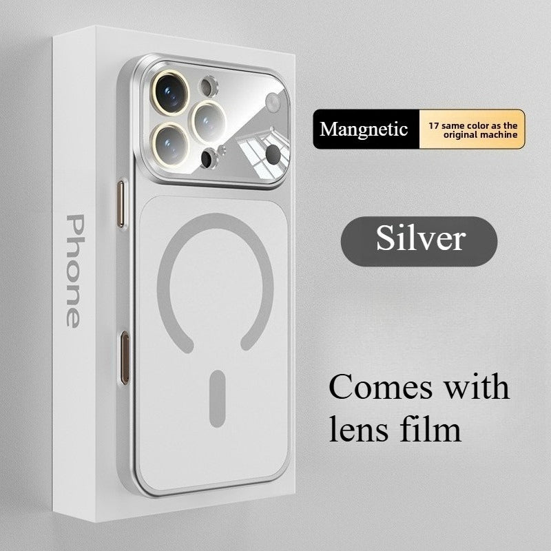 Phone Case Magnetic Glass iPhone Pro Max Full with Wireless - Silvery, iPhone 15 option