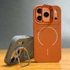 Phone Case Magnetic Wireless Charging iPhone Metal Stand
