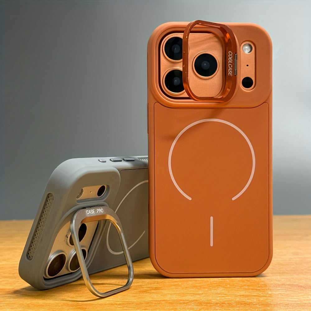 Phone Case Magnetic Wireless Charging iPhone Metal Stand