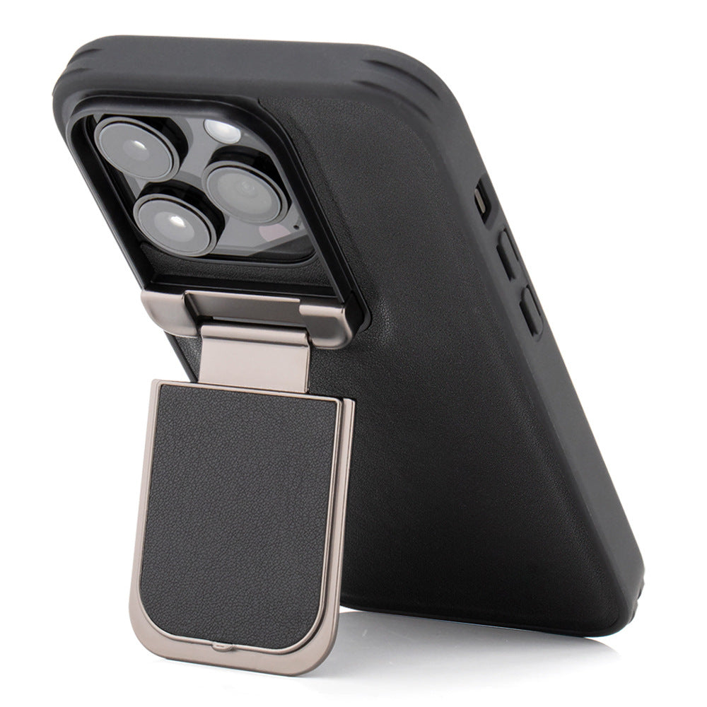 Phone Case Shockproof Faux Leather iPhone Pro Max with Non-Slip, Wireless - product gallery image 3