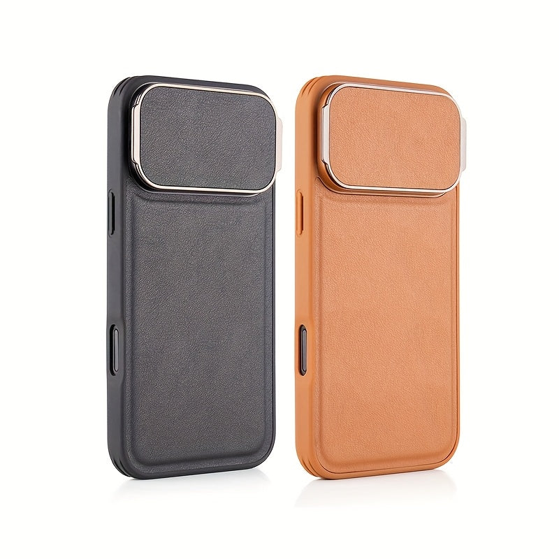 Phone Case Shockproof Faux Leather iPhone Pro Max with Non-Slip, Wireless