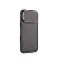 Phone Case Shockproof Faux Leather iPhone Pro Max with Non-Slip, Wireless - Orange, IPhone 17 Pro option