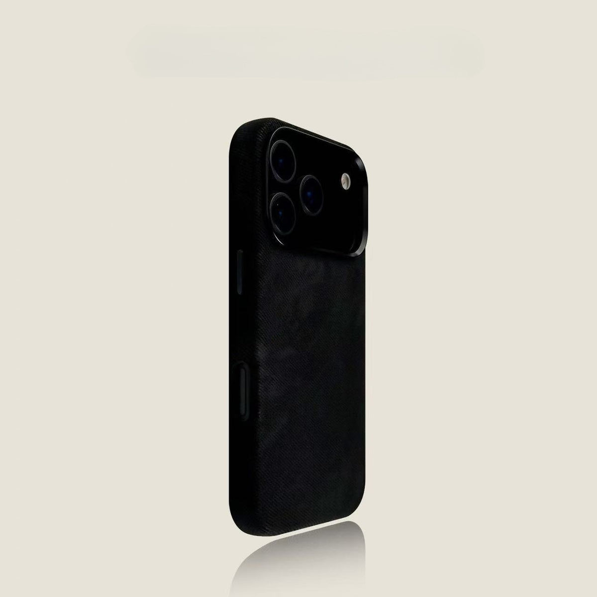 Phone Case Ultra-Slim Magnetic Leather Flannel iPhone Pro with Non-Slip, Wireless - Black, IPhone 17 Pro option