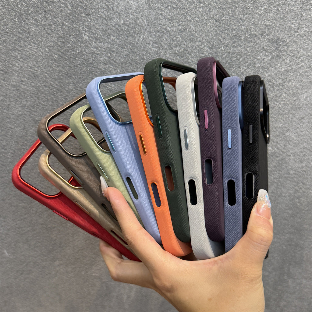 Phone Case Ultra-Slim Magnetic Leather Flannel iPhone Pro with Non-Slip, Wireless - product gallery image 2