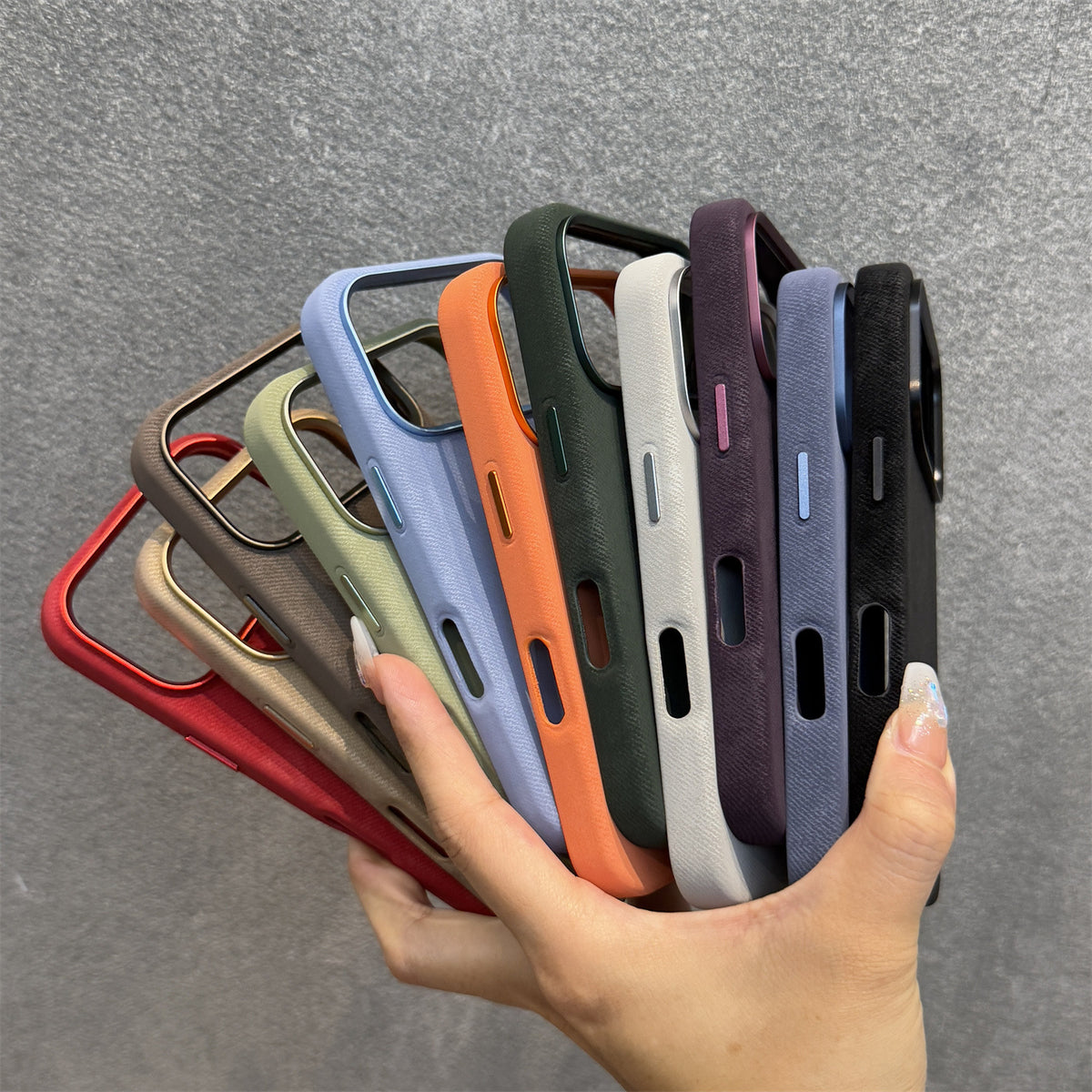 Phone Case Ultra-Slim Magnetic Leather Flannel iPhone Pro with Non-Slip, Wireless - product gallery image 2
