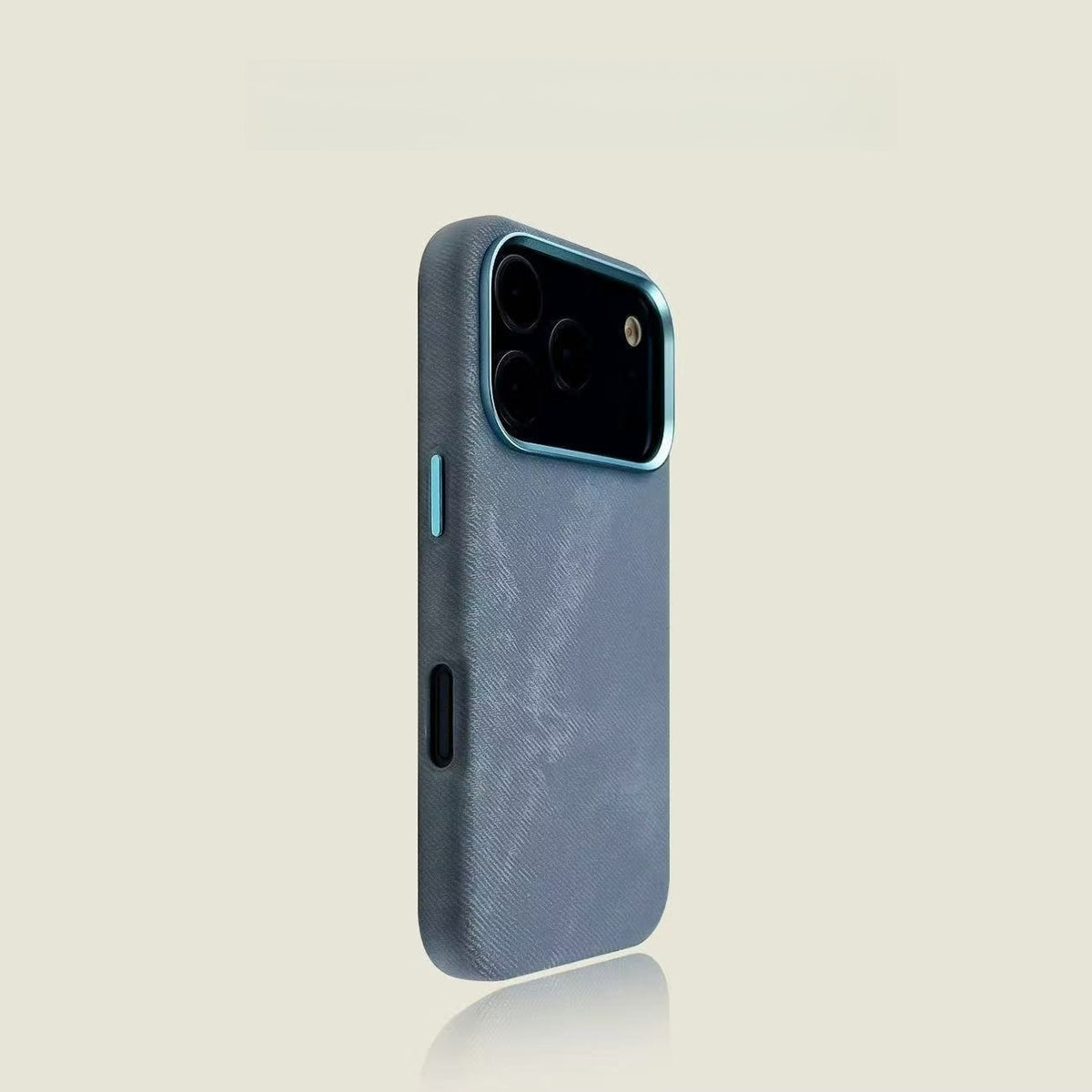 Phone Case Ultra-Slim Magnetic Leather Flannel iPhone Pro with Non-Slip, Wireless - Light Blue, IPhone 17 Pro option