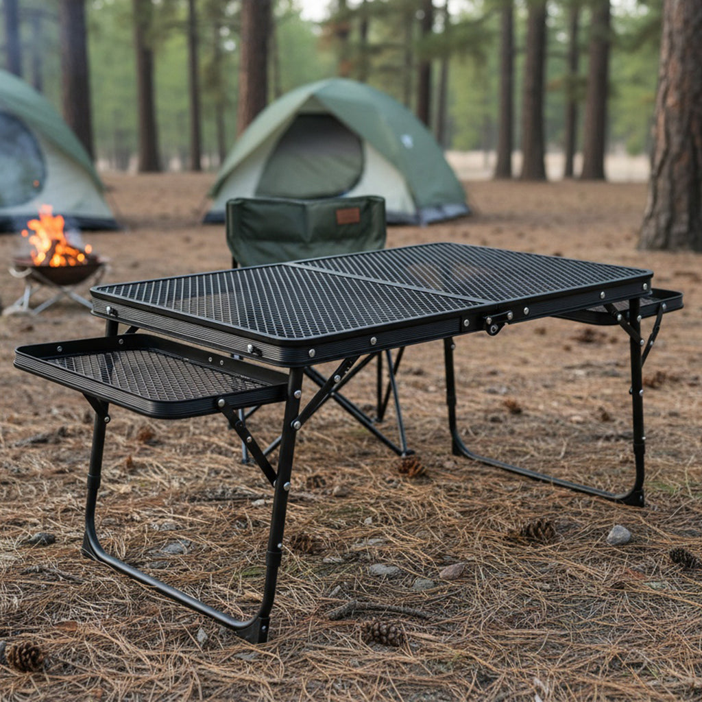 Picnic Table with Foldable, Adjustable Height, 1pc - product gallery image 3