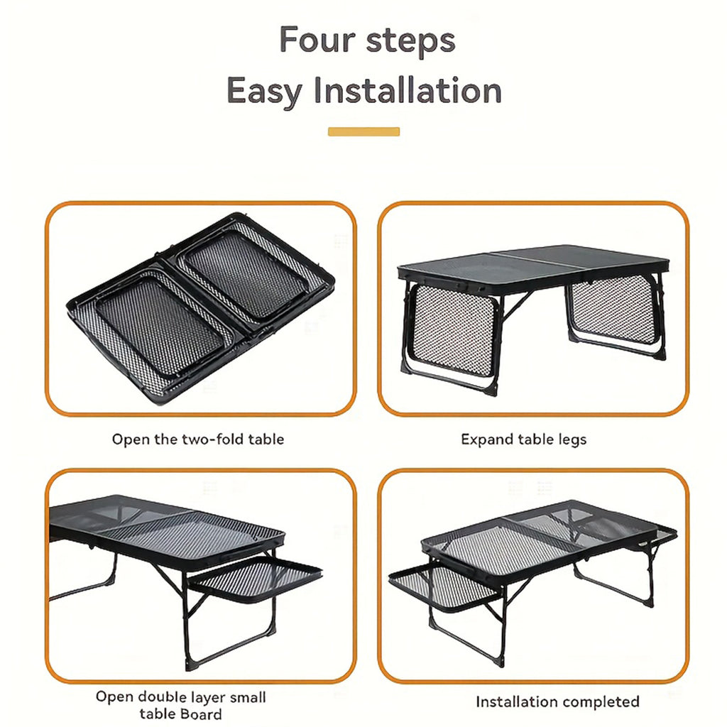 Picnic Table with Foldable, Adjustable Height, 1pc - product gallery image 4