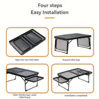 Picnic Table with Foldable, Adjustable Height, 1pc - product gallery image 4