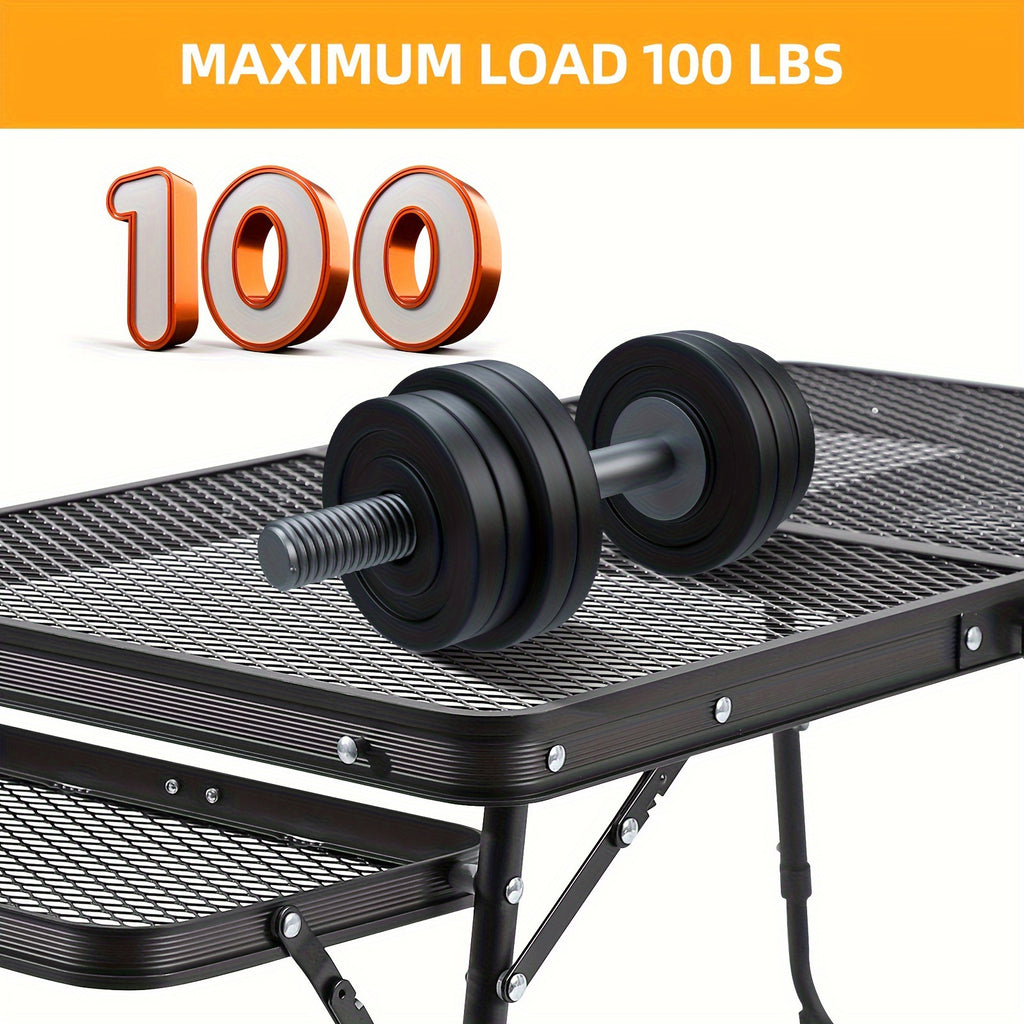 Picnic Table with Foldable, Adjustable Height, 1pc - product gallery image 5