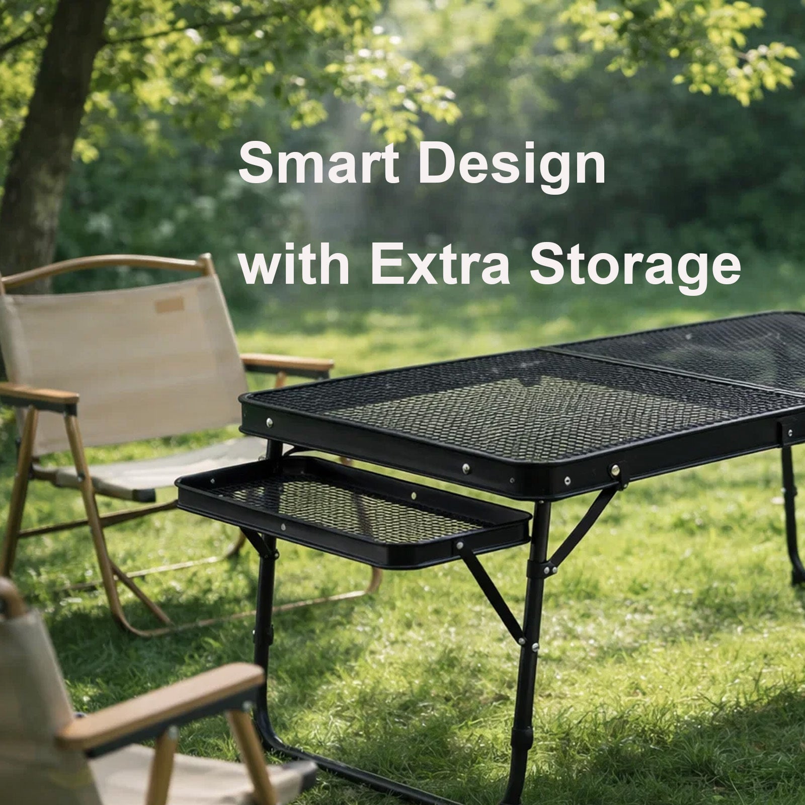 Picnic Table with Foldable, Adjustable Height, 1pc - product gallery image 7
