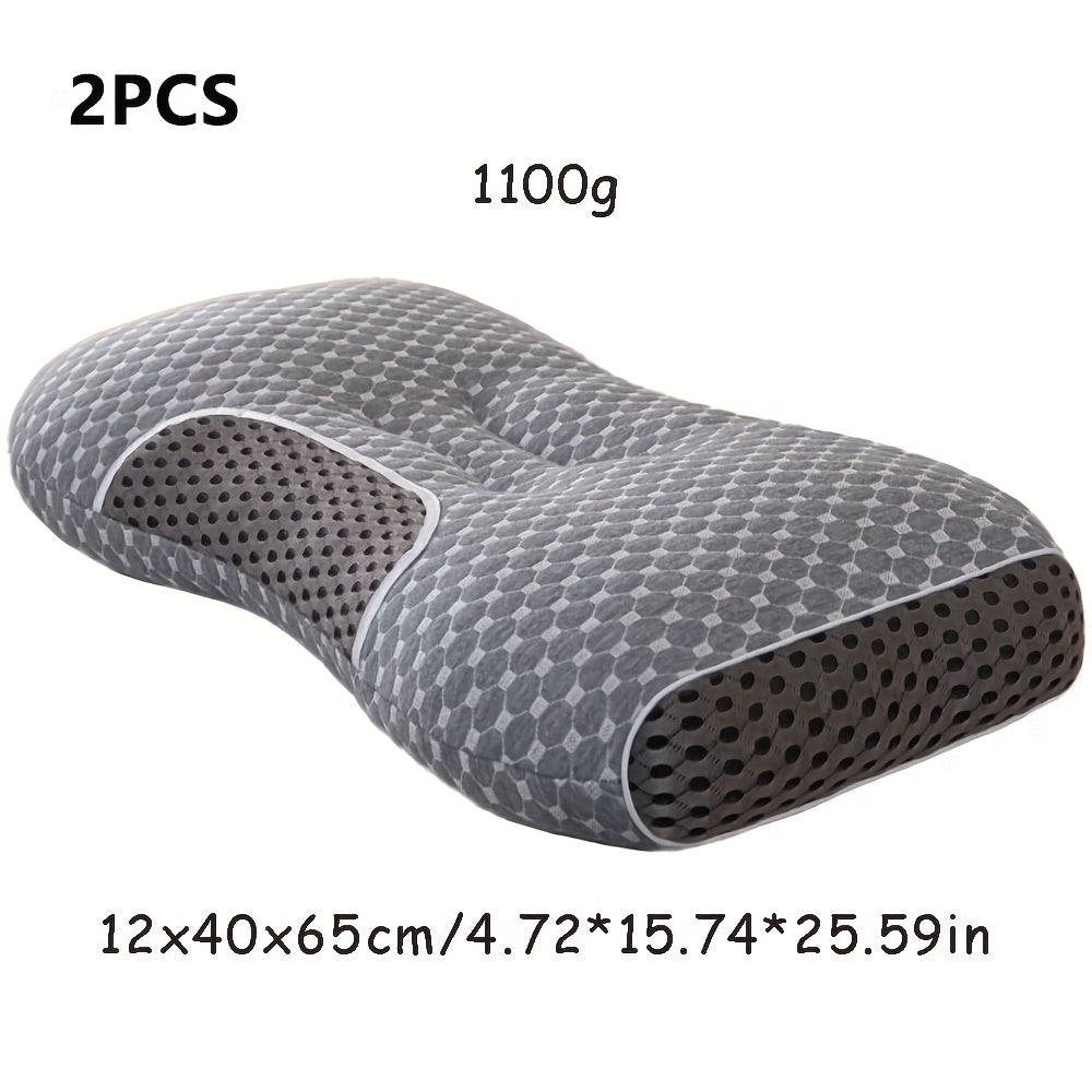 Pillows for Sleeping 1/2pc with 1200g, Cotton, 2pcs - 2PCS Gray, 1100g option