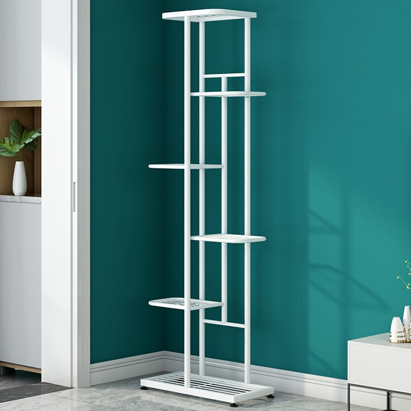 Plant Stand with Space-Saving, Foldable, Wheels, Metal, 7 Layers - product gallery image 2