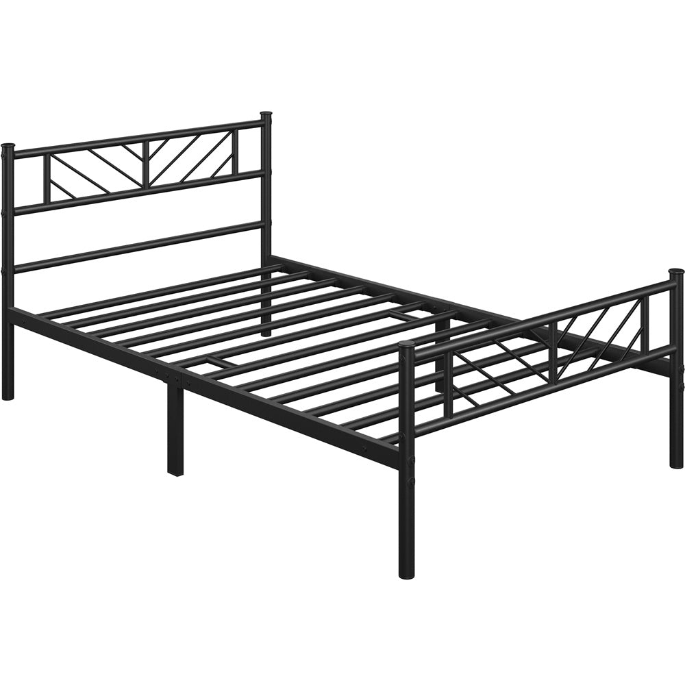 Platform Bed Frame with 32cm, Metal Arrow Headboard Footboard Single Double - product gallery image 2