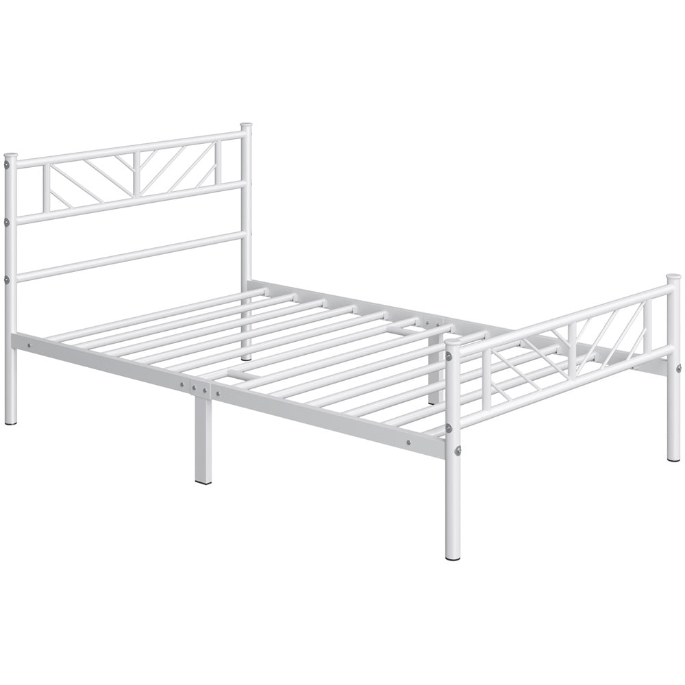 Platform Bed Frame with 32cm, Metal Arrow Headboard Footboard Single Double - product gallery image 7