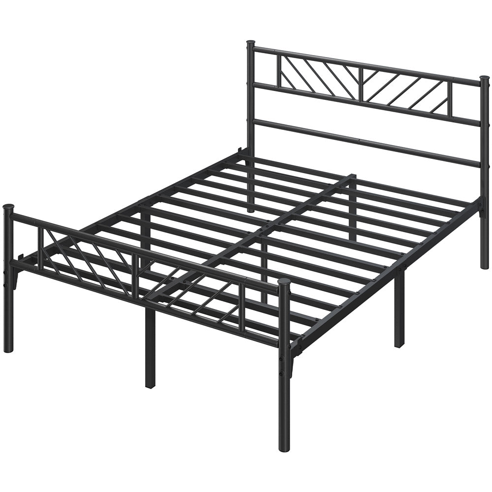 Platform Bed Frame with 32cm, Metal Arrow Headboard Footboard Single Double - product gallery image 9