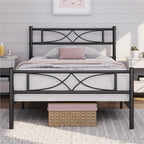 Platform Bed Frame with Easy Assembly, Metal for bedrooms