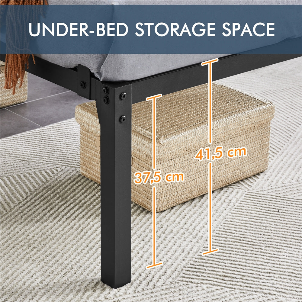 Platform Bed Frame with Non-Slip, 41.5cm, Metal Heavy Duty Steel Slats 41.5cm - product gallery image 11