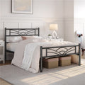 Platform Bed Frame with Non-Slip, Easy Assembly, 363kg, Metal - Black, Single option