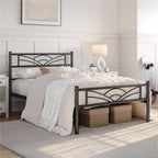 Platform Bed Frame with Non-Slip, Easy Assembly, 363kg, Metal - Black, Single option