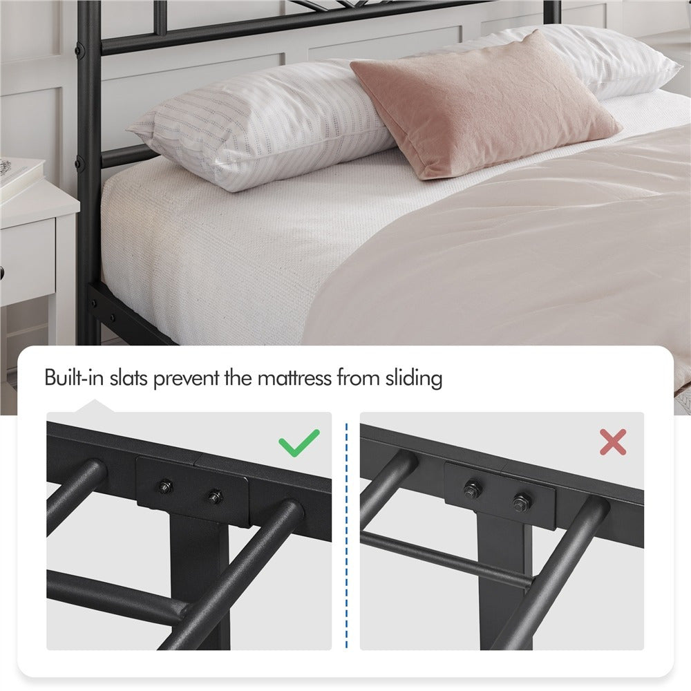 Platform Bed Frame with Non-Slip, Easy Assembly, 363kg, Metal - product gallery image 14