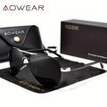 Polarised Sunglasses AOWEAR Pilot UV400 Lenses for casual and occasion styling - Black option