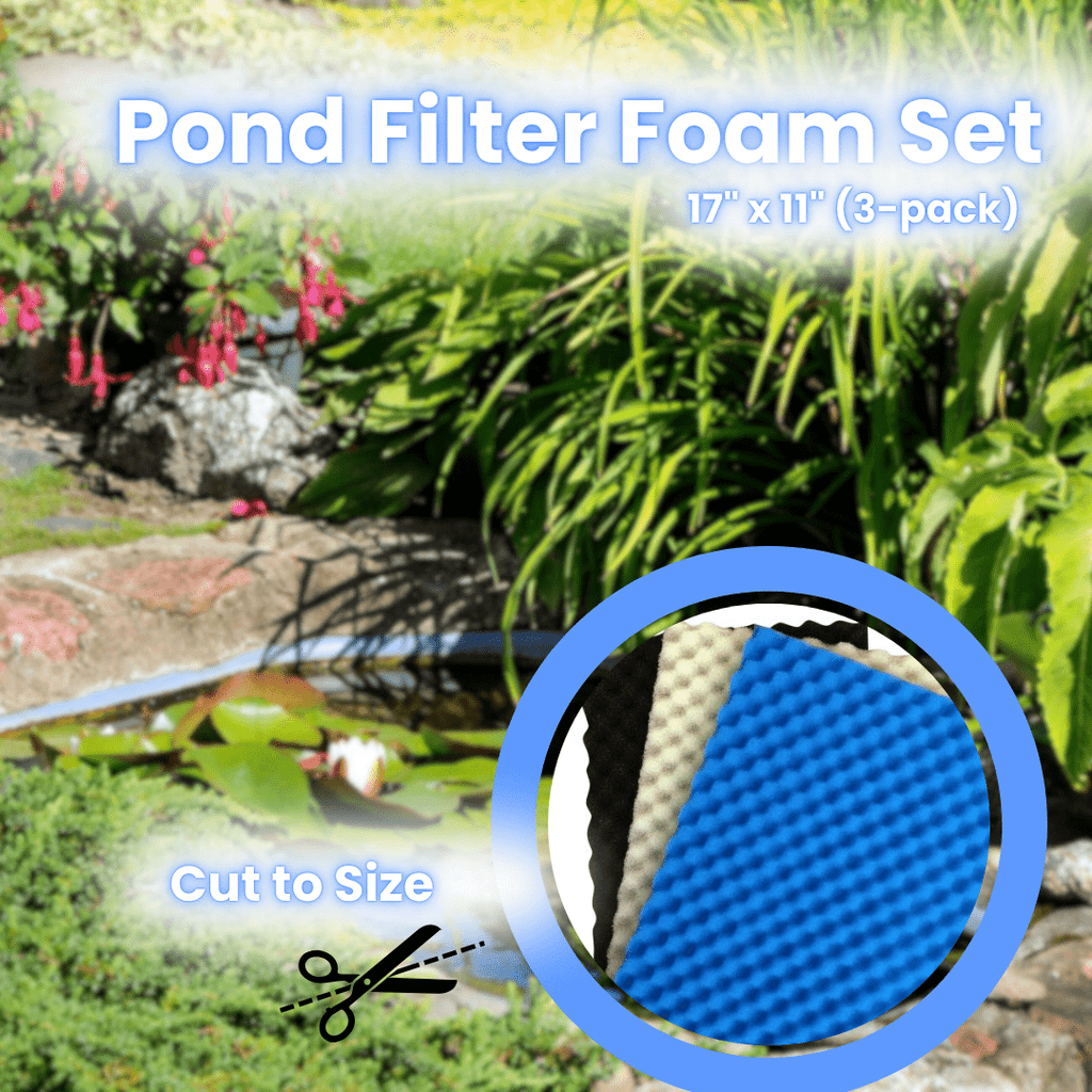 Pond Filter Media with 17" x 11", Foam Pads of Coarse Medium Fine - product gallery image 2