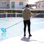 Pool Cleaning Equipment with Lockable, Plastic, Skimmer Net Extendable Telescopic Pole - product gallery image 9