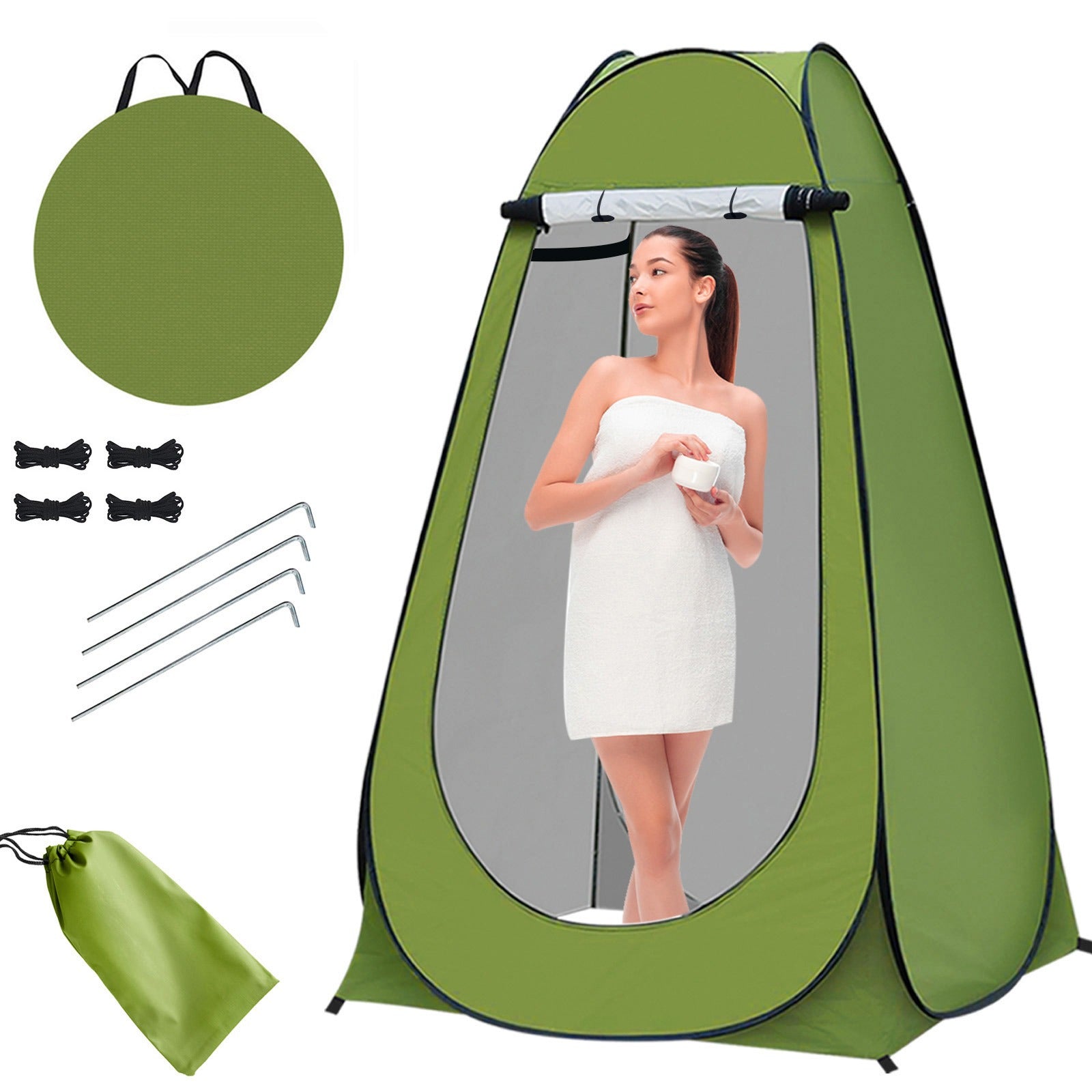 Pop-Up Privacy Tent with Freestanding, 185cm, Pop-Up Changing Shelter - Green option