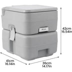 Portable Camping Toilet 20L with Leakproof, Gray for travel - product gallery image 4