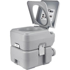 Portable Camping Toilet 20L with Leakproof, Gray for travel - product gallery image 5