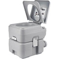 Portable Camping Toilet 20L with Leakproof, Gray for travel