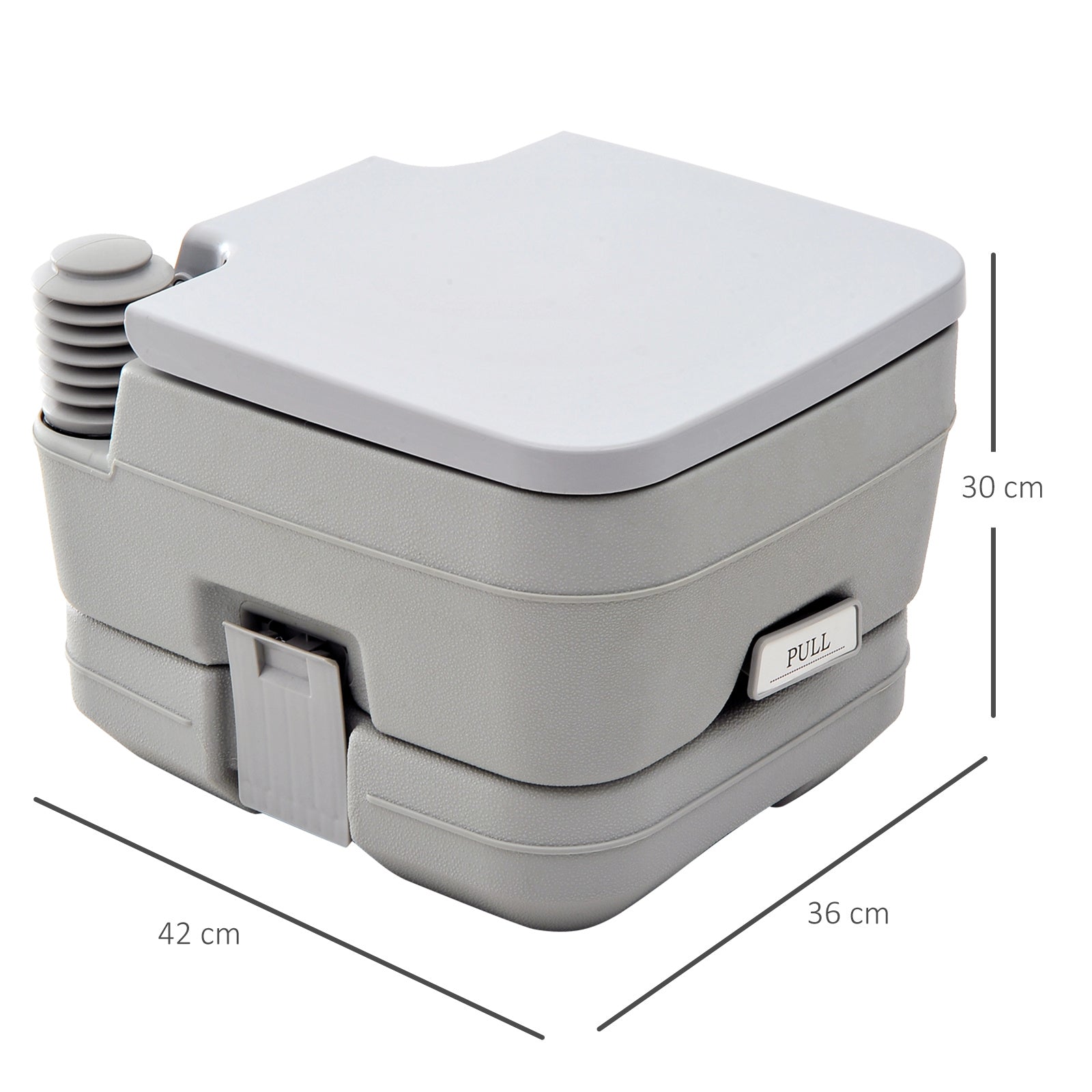 Portable Camping Toilet with Double-Tank Fresh Waste Tanks - product gallery image 3