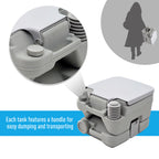 Portable Camping Toilet with Double-Tank Fresh Waste Tanks - product gallery image 5