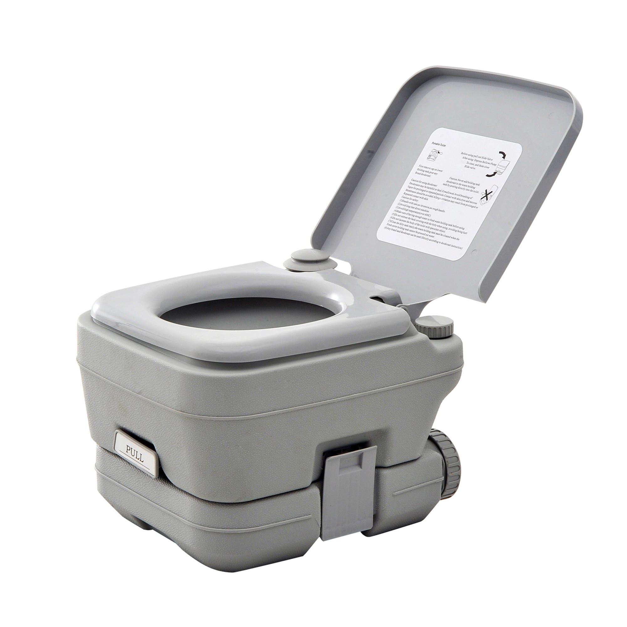 Portable Camping Toilet with Double-Tank Fresh Waste Tanks