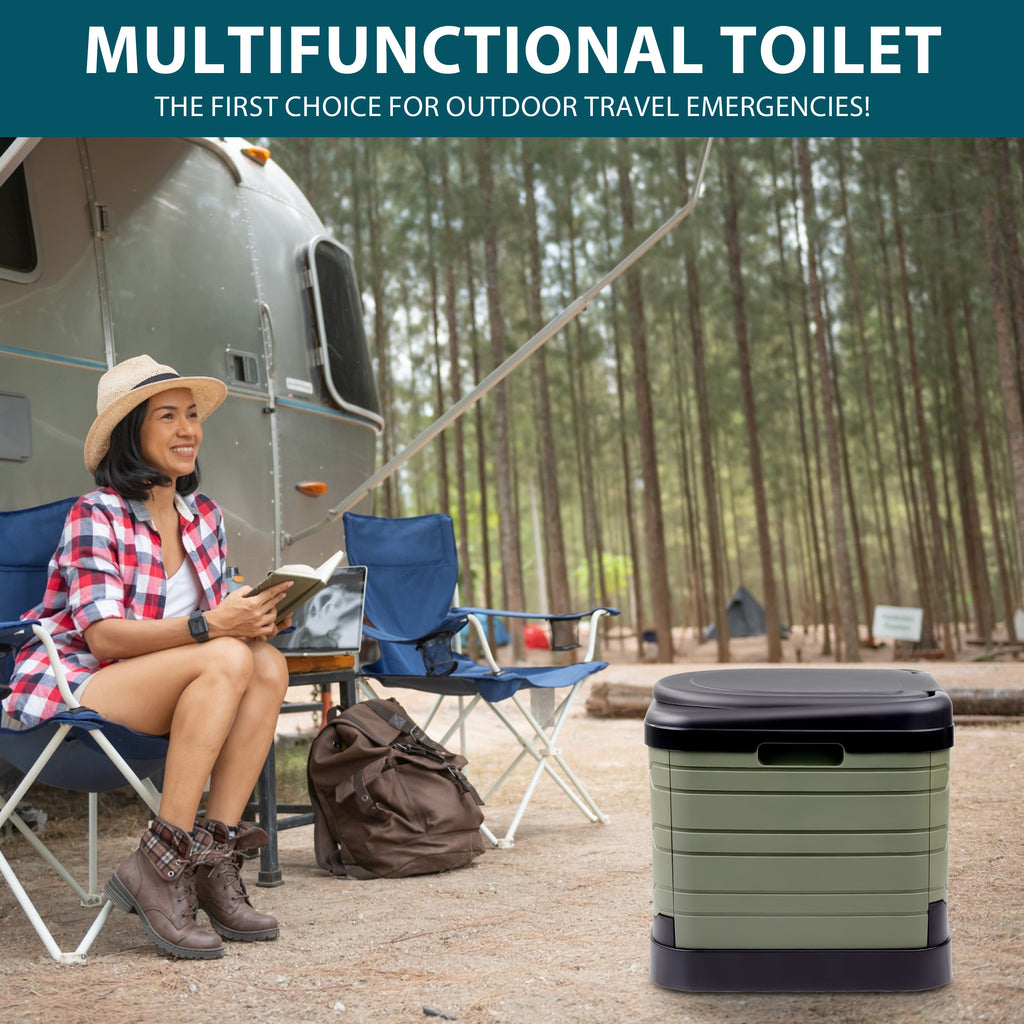 Portable Camping Toilet with Foldable, 300kg, Plastic - product gallery image 10