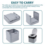 Portable Camping Toilet with Foldable, 300kg, Plastic - product gallery image 3